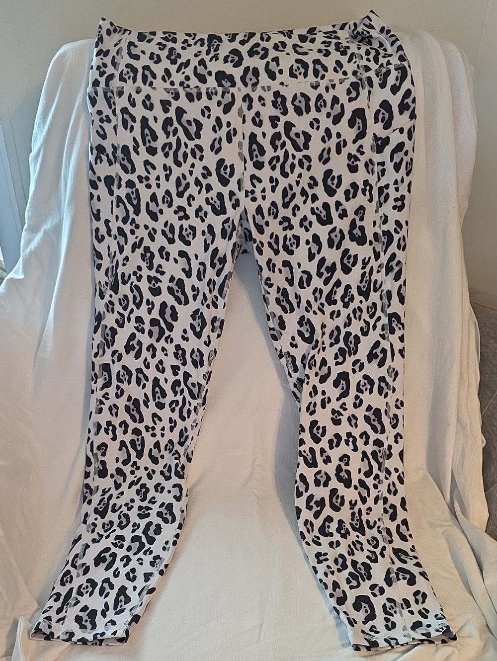 Fabletics PureLuxe Black and White Leopard Print